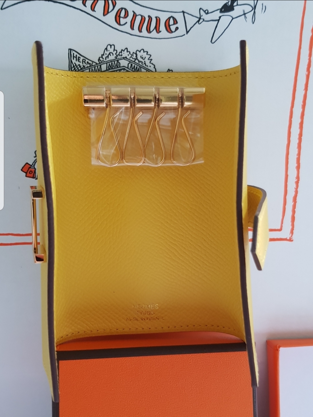 《即発送 手持ち在庫》エルメス ベアン4連キーケース