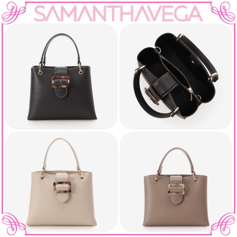 大人気!! SAMANTHAVEGA ライトプレーンベルトハンドバッグ