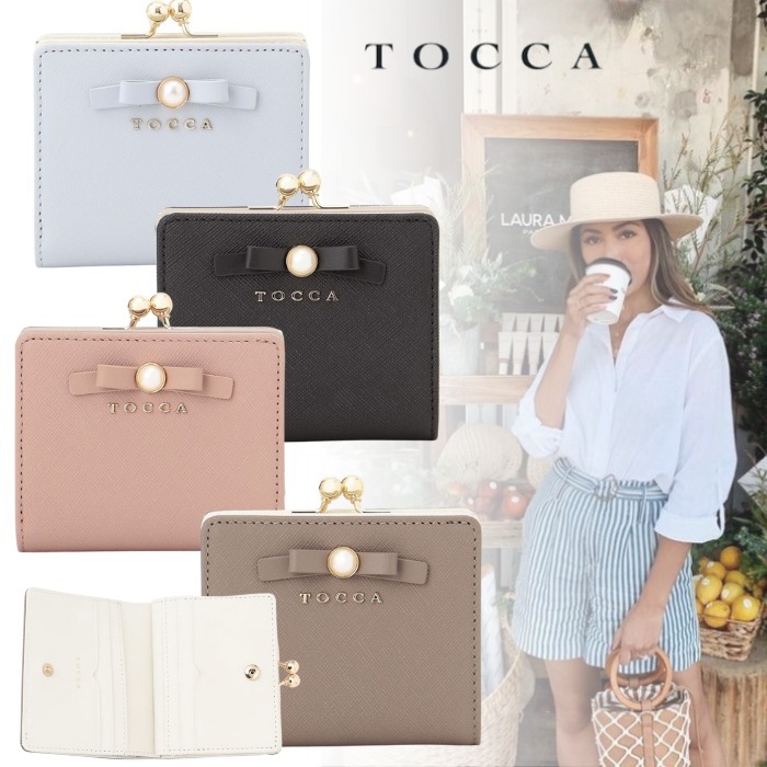 国内発送『TOCCA』PEARL KNOT BIFOLDWALLET 財布