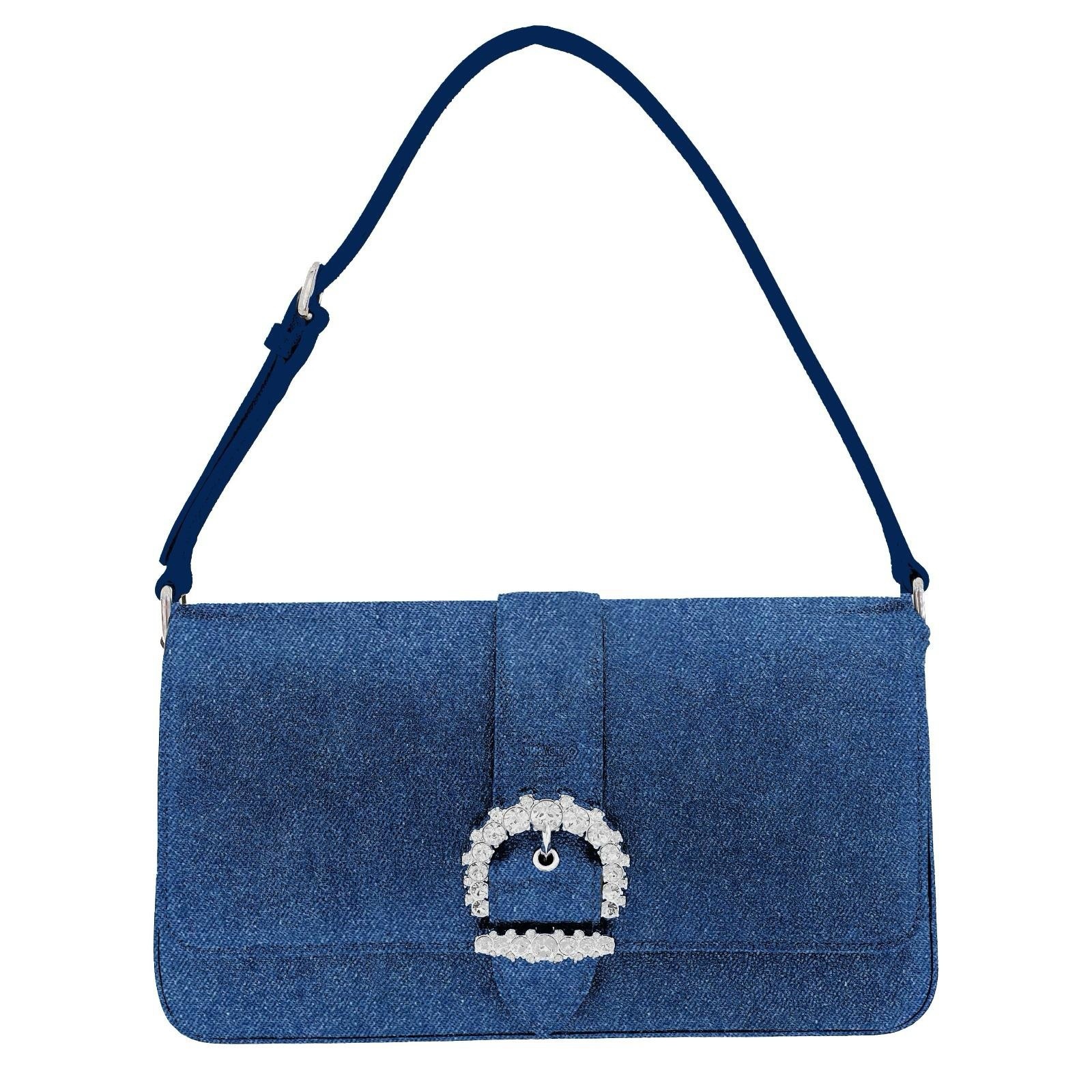 【JIMMY CHOO】Cheri Shoulder-Oden-Denim ★関税送料込み