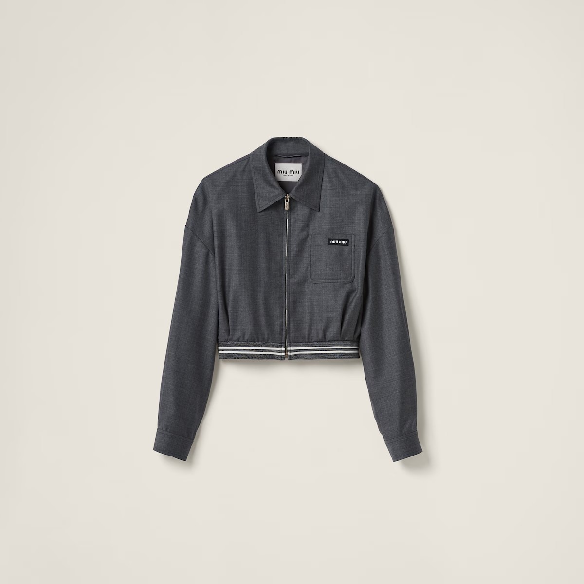 《送料無料》 MIU MIU Grisaille blouson jacket