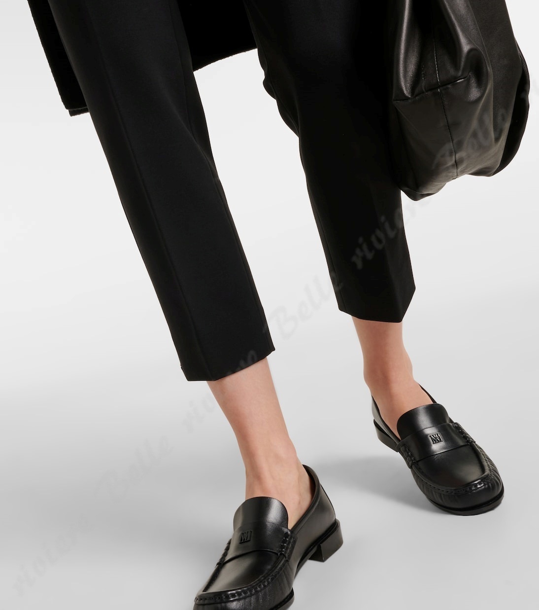 24SS new/Max Mara クロップジャージスリムドパンツ Pants Black 24SS new/Max Mara クロップジャージスリムドパンツ Pants Black