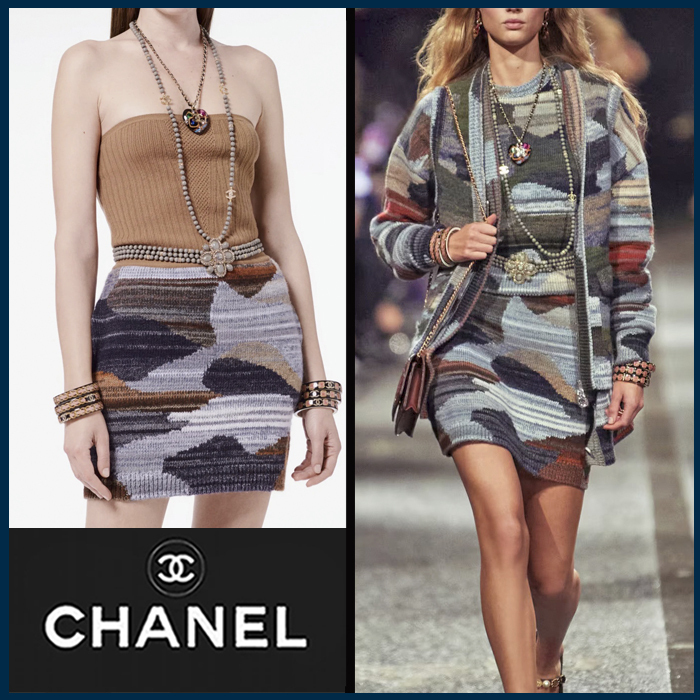 CHANEL 23/24 Metiers d’art LOOK47 ドレス ニット DHL 直営店