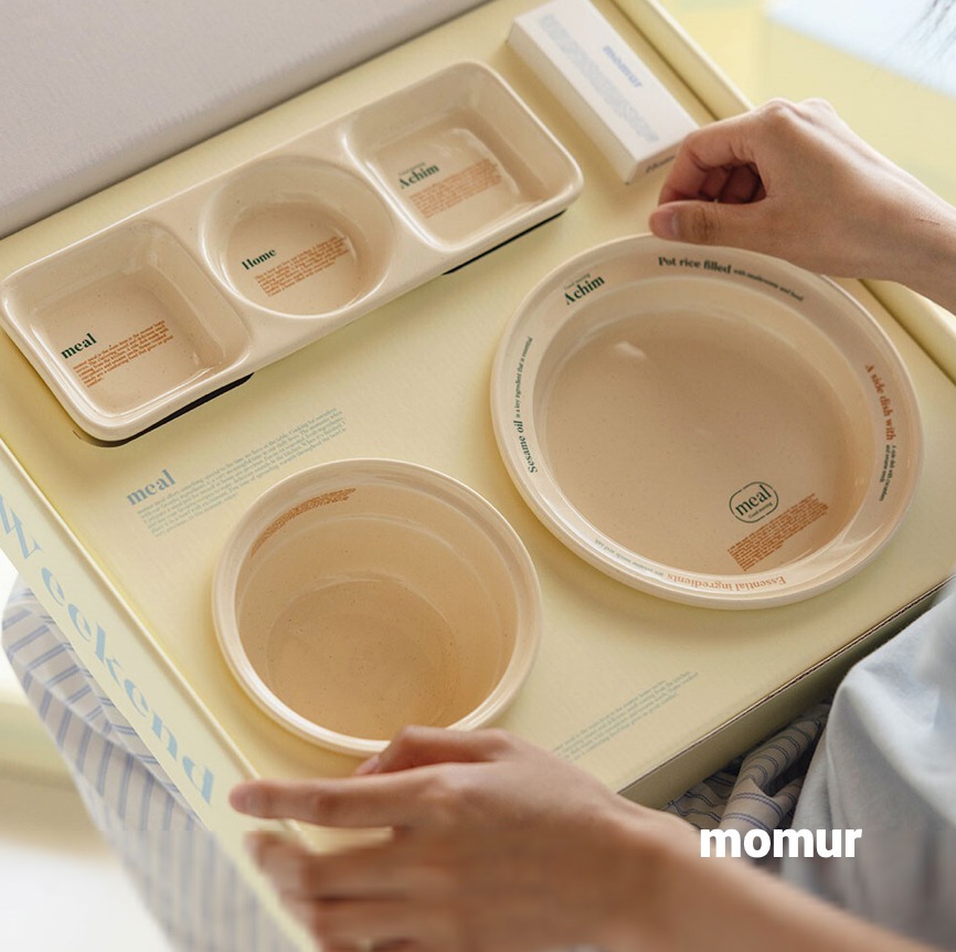 韓国おしゃれ【momur】weekend 9 食器セット ギフトBOX 全2色