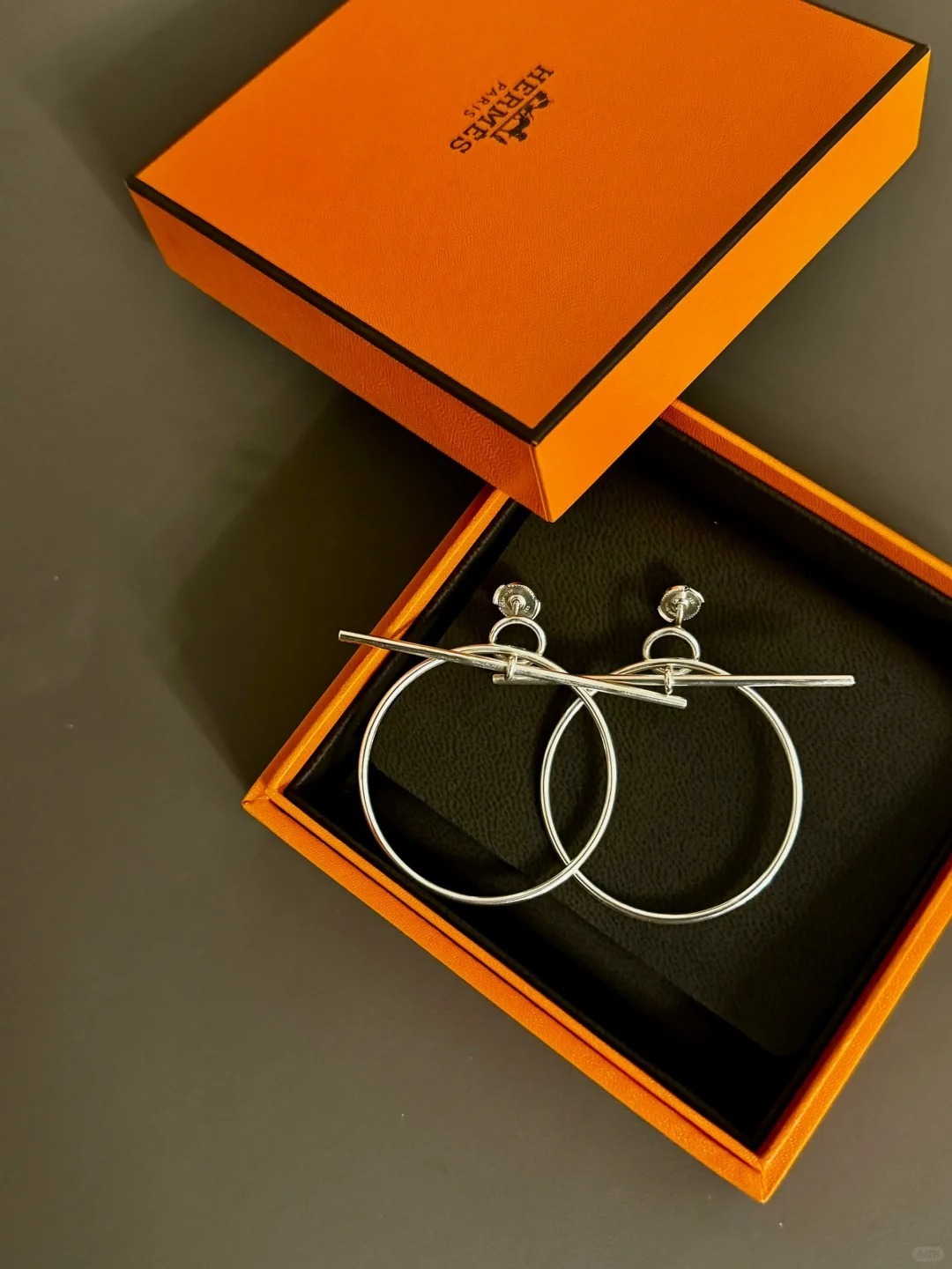 【入手困難】HERMES◆ループピアス フープピアス MM 入手困難◇【HERMES】 ループピアス フープピアス MM