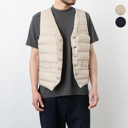 ベージュ系 HERNO(ヘルノ) ダウンベスト(メンズ) - 海外通販のBUYMA