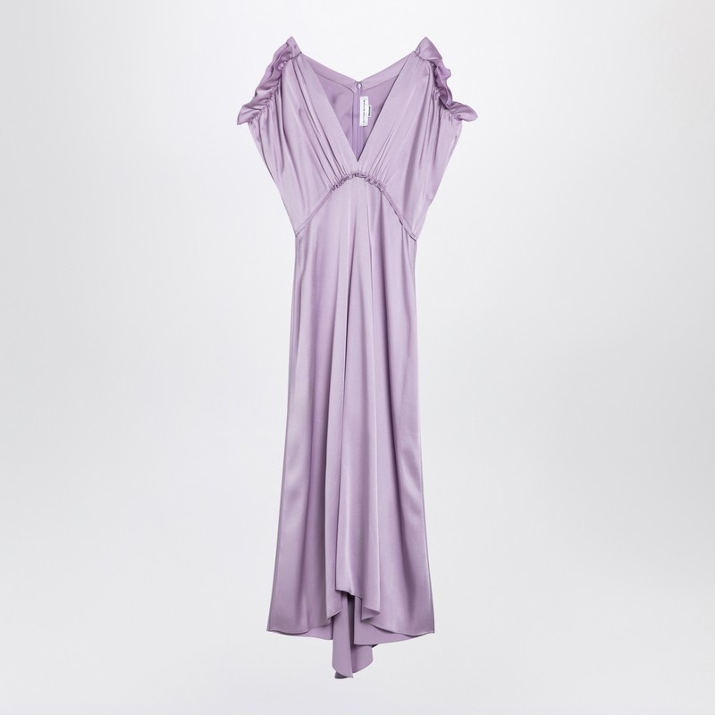 ワンピースその他 Victoria Beckham Petunia-coloured midi dress with ruffles