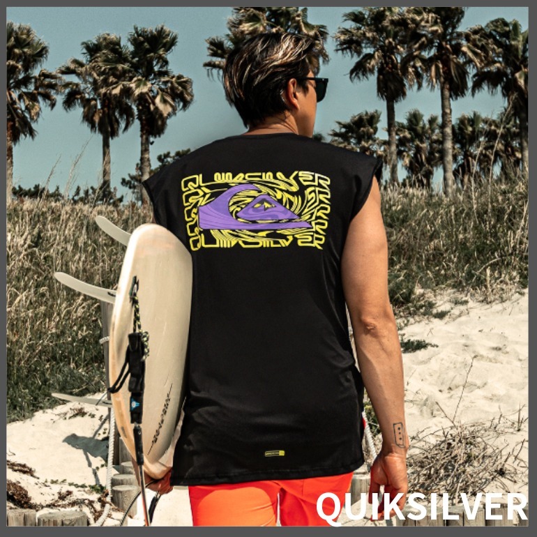 ★QUIKSILVER★ラッシュガード/袖なし ルーズフィット UPF50+
