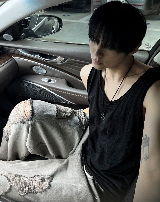 【COSYHARU】Salvage Balloon Damage Denim Pants COSYHARU】Salvage Balloon Damage Denim Pants