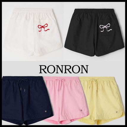 RONRON 新作・25SS ロゴスウェット ショートパンツ フリーサイズ 韓国ファッション RONRON(ロンロン) ショートパンツ(レディース