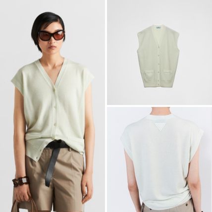ST グリーン（緑）系 PRADA(プラダ) トップス(レディース