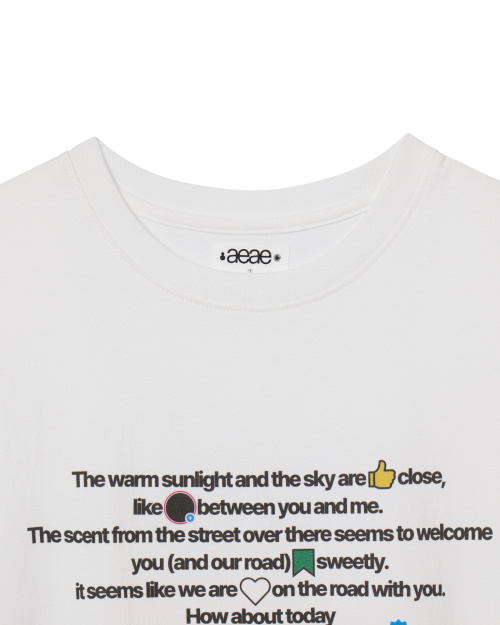 AEAE☆韓国☆人気 コラボ aeae X PEAKBOY WALK T-SHIRTS 2色