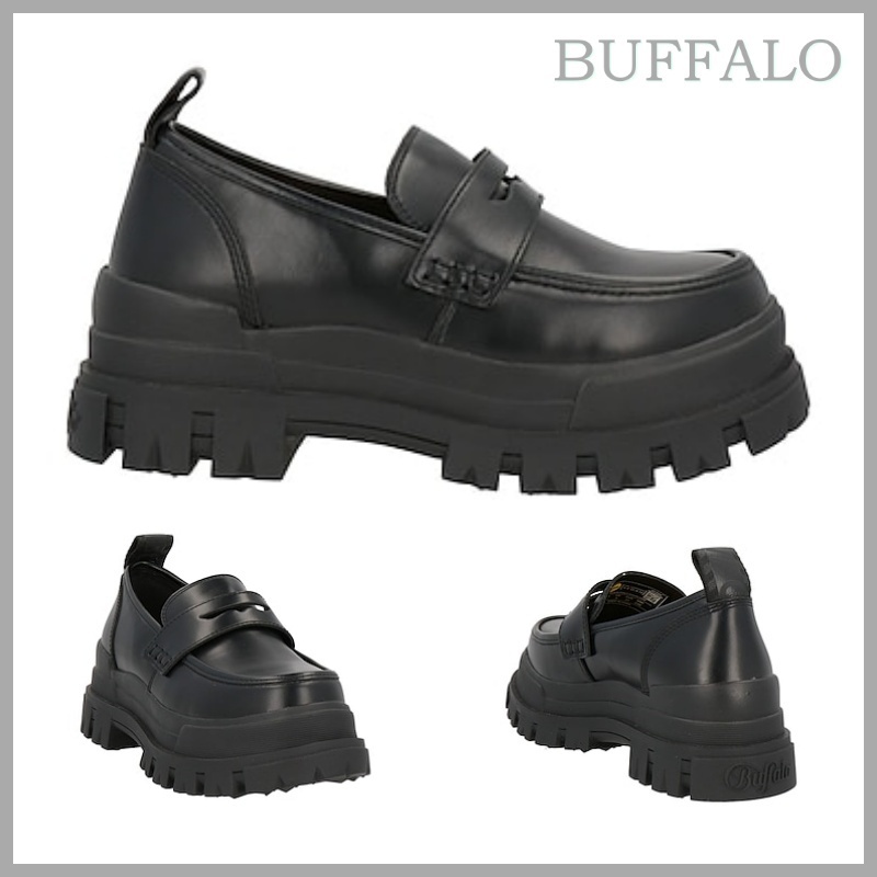 【BUFFALO】ロゴ チャンキー モカシン ローファー *送料/関税込*