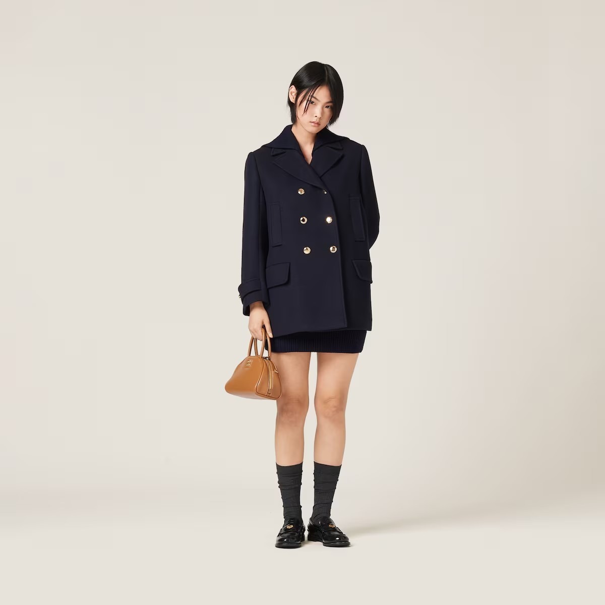 《送料無料》 MIU MIU Cloth peacoat