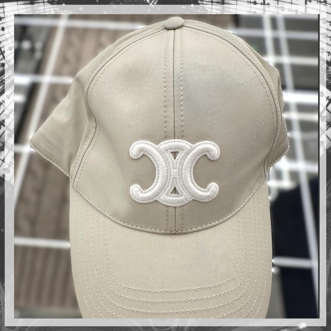 CELINE お洒落 キャップ 人気 ロゴ コットン100％ BASEBALL CAP