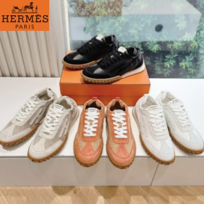 レトロデザイン♡【HERMES】スニーカ《JET》