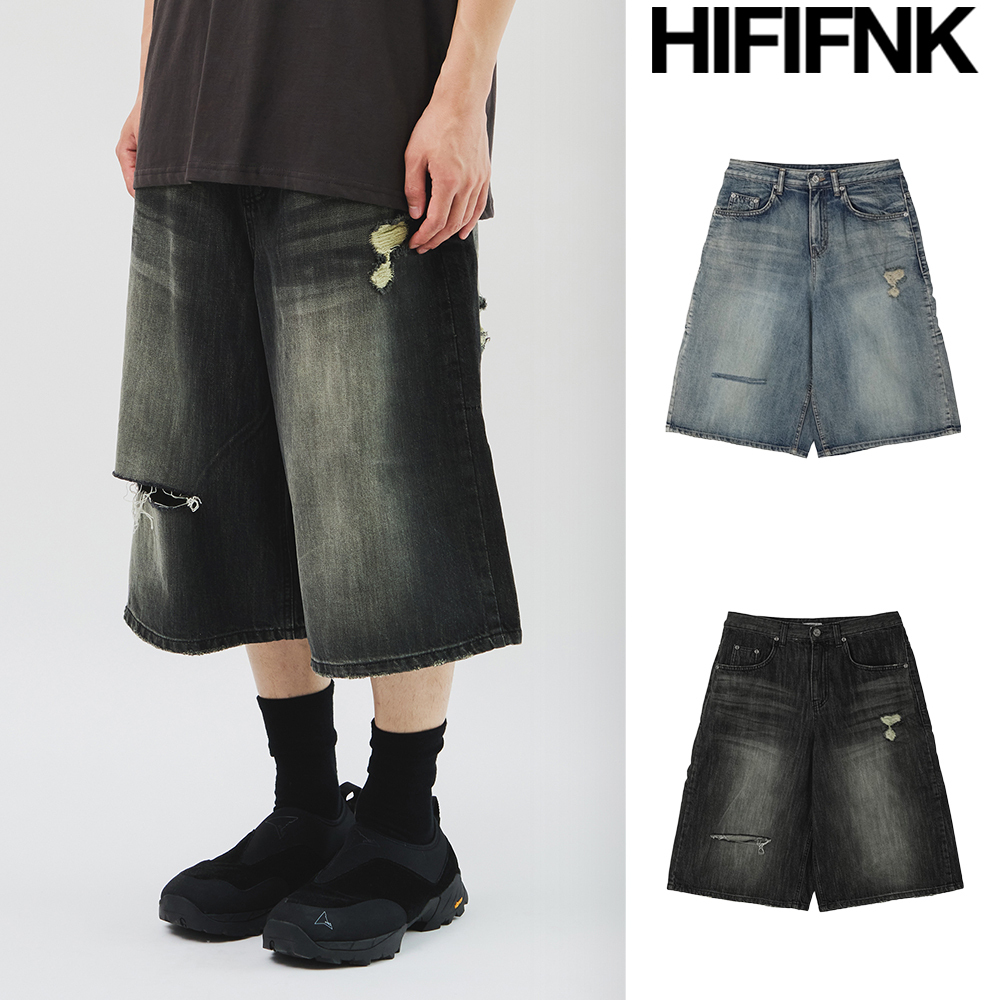【HI FI FNK】Metz Checked Half Denim