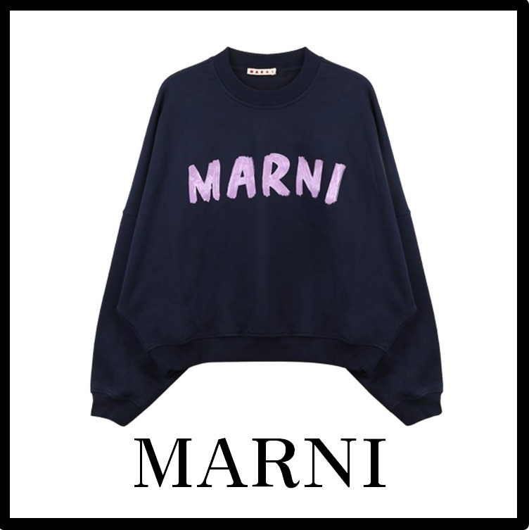 ★送料・関税込★MARNI★LOGO PRINT BOXY SWEATSHIRT★