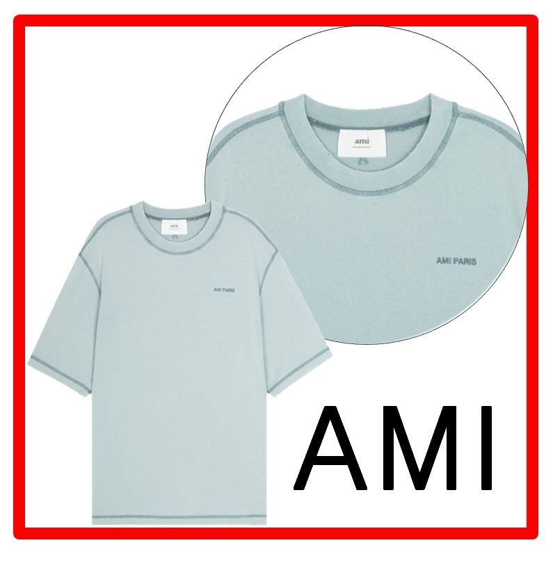 ★人気★【AMI PARIS】★HEART LOGO PASTEL T-SHIRT Tシャツ★