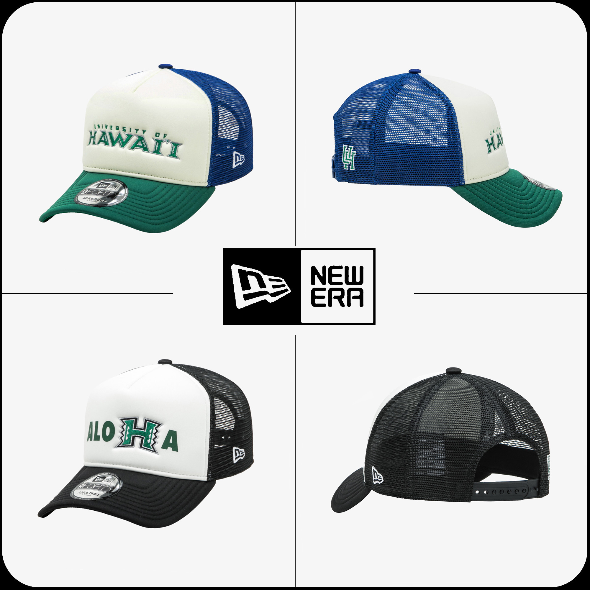 [New Era]24SS★韓国人気★UH SCRIPT A-FRAME TRUCKER BALL CAP