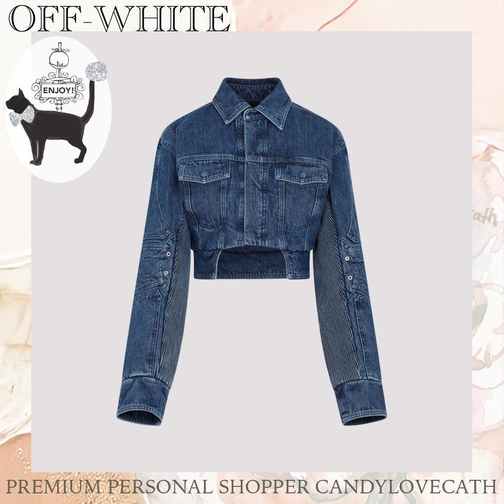 OFF-WHITE コットン デニム ジャケット