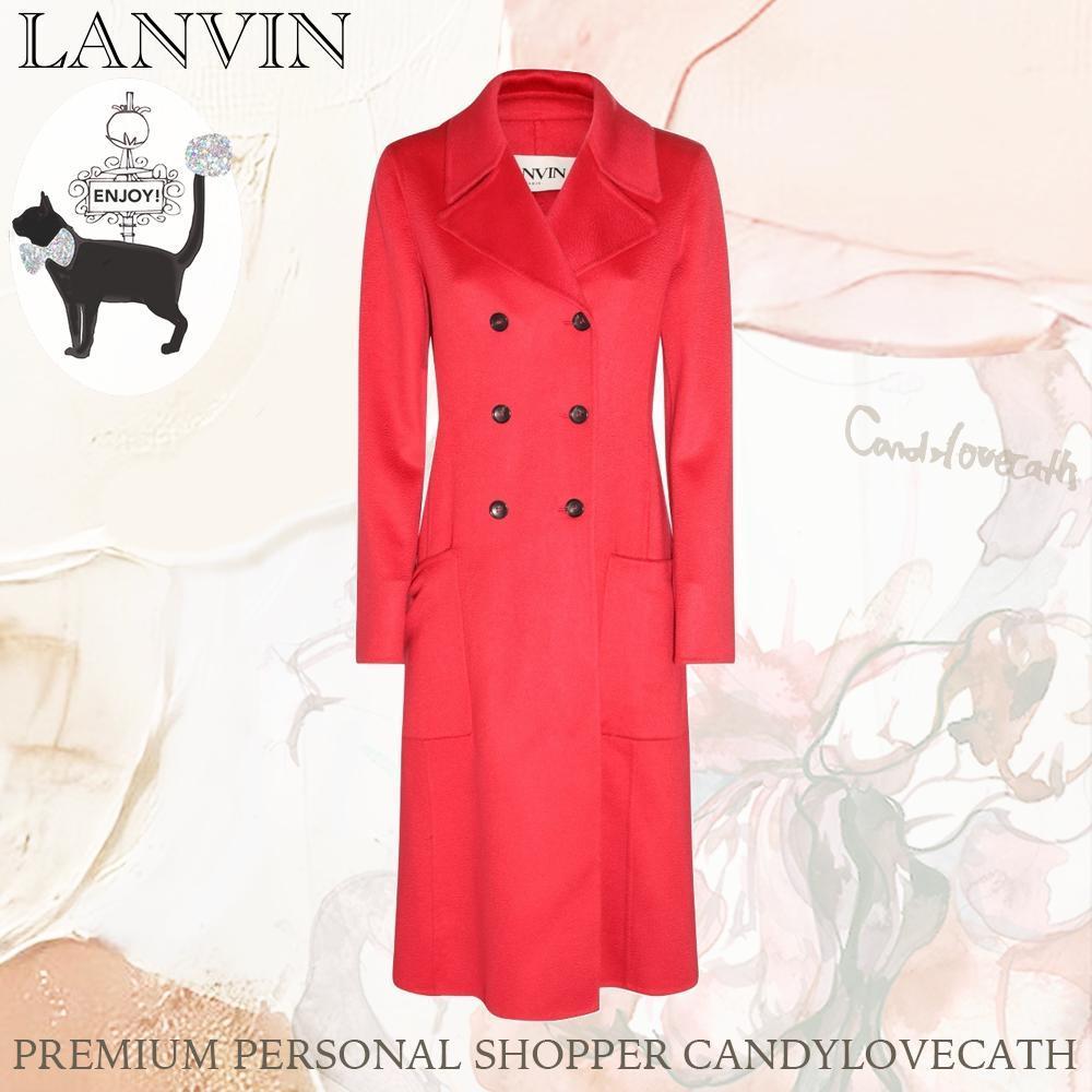LANVIN WATERMELON カシミア ロング コート