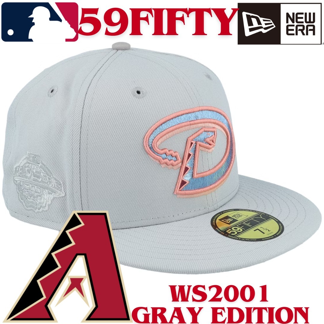 【海外限定】NEW ERA 59FIFTY Arizona Diamond Backs WS'01 Gray