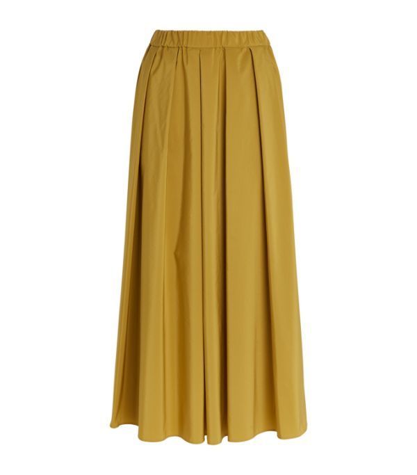 《送料無料》 MAXMARA Flared skirt in cotton blend taffeta
