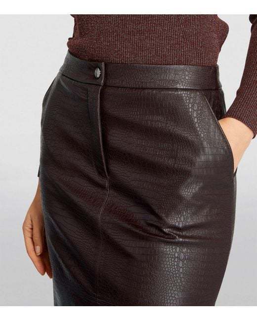 《送料無料》 MAXMARA Croc print jersey skirt ETHEL