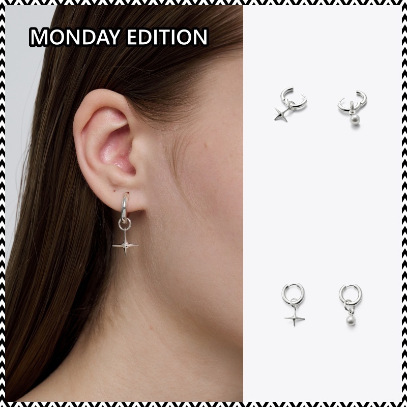 《MONDAY EDITION》 FLEETING LIGHT AND MOON EARRINGS