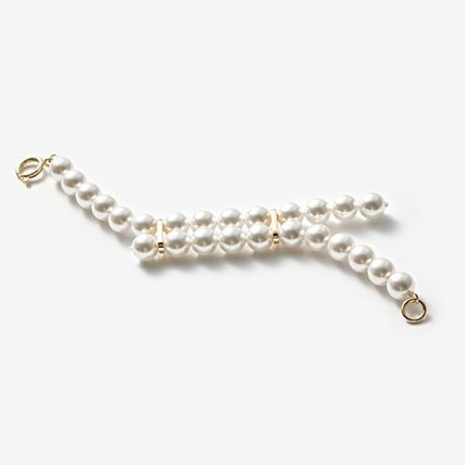 《MONDAY EDITION》 cross-ended pearl bracelet