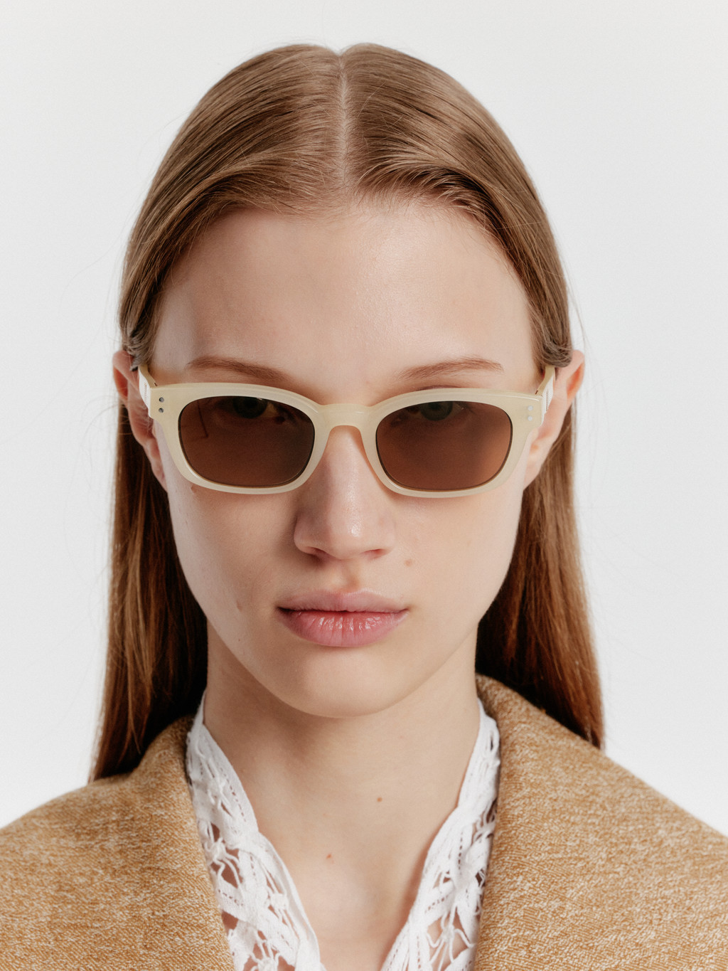 [EENK] / ☆ YVES Classic Sunglasses / Cream