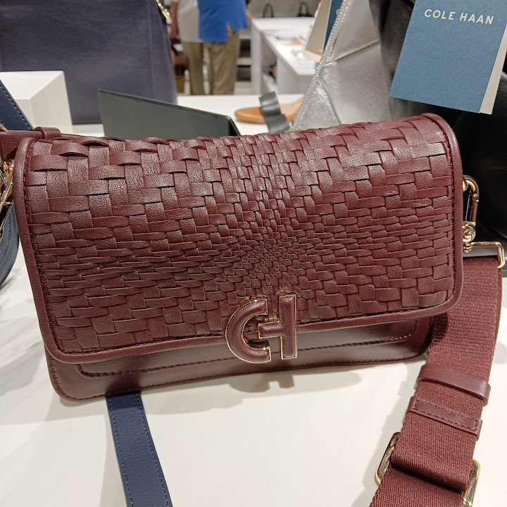 即発送!コールハーン レザー メッシュ ショルダーバッグ 2Way