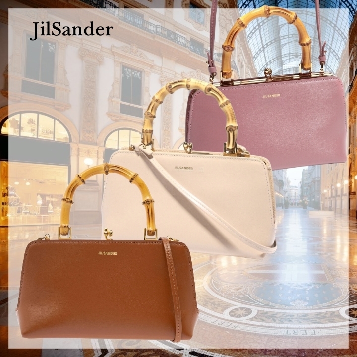【JilSander】コージスクエアバンブーバッグ ハンドバッグ ミニ