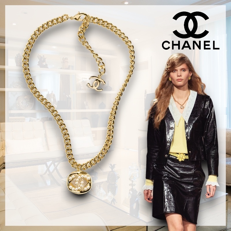 【ゴージャス☆】 CHANEL CCロゴ ペンダント ネックレス