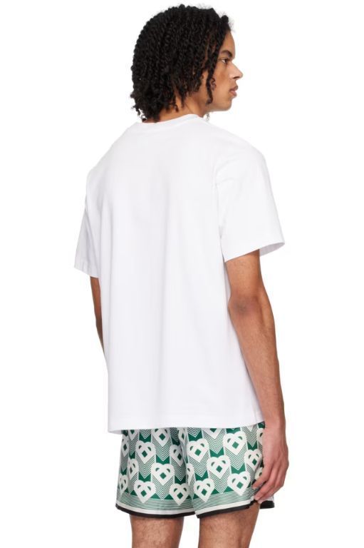 【関税送料込み】Casablanca装飾クルーネックTシャツ 関送込! Casablanca コットン バード イーグル Tシャツ