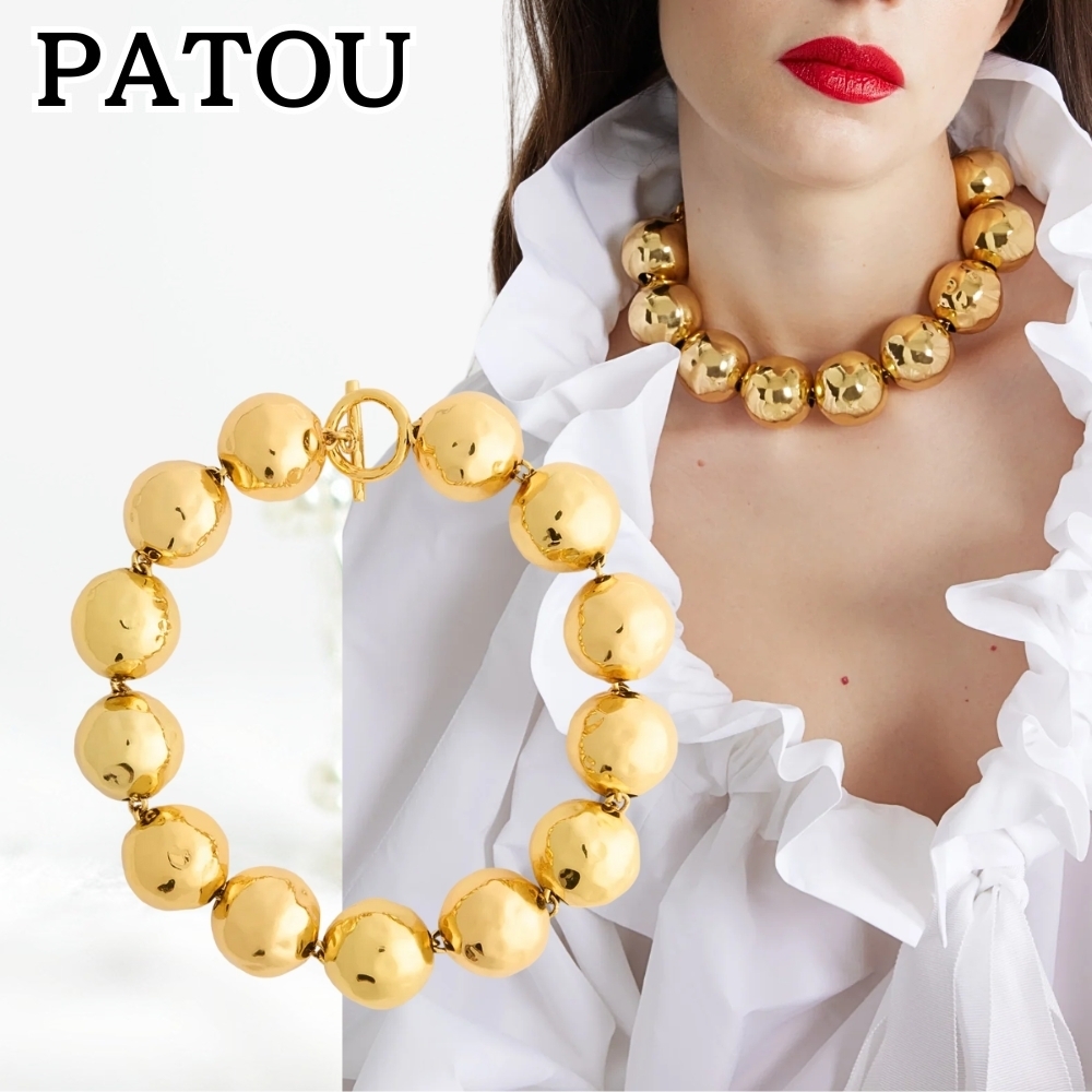 PATOU*格調高い逸品*ゴールド ブラス ハンマー ネックレス