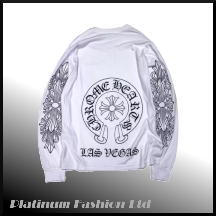 ◆送料込♪【Chrome Hearts】ラスベガス限定 長袖 Tシャツ 白