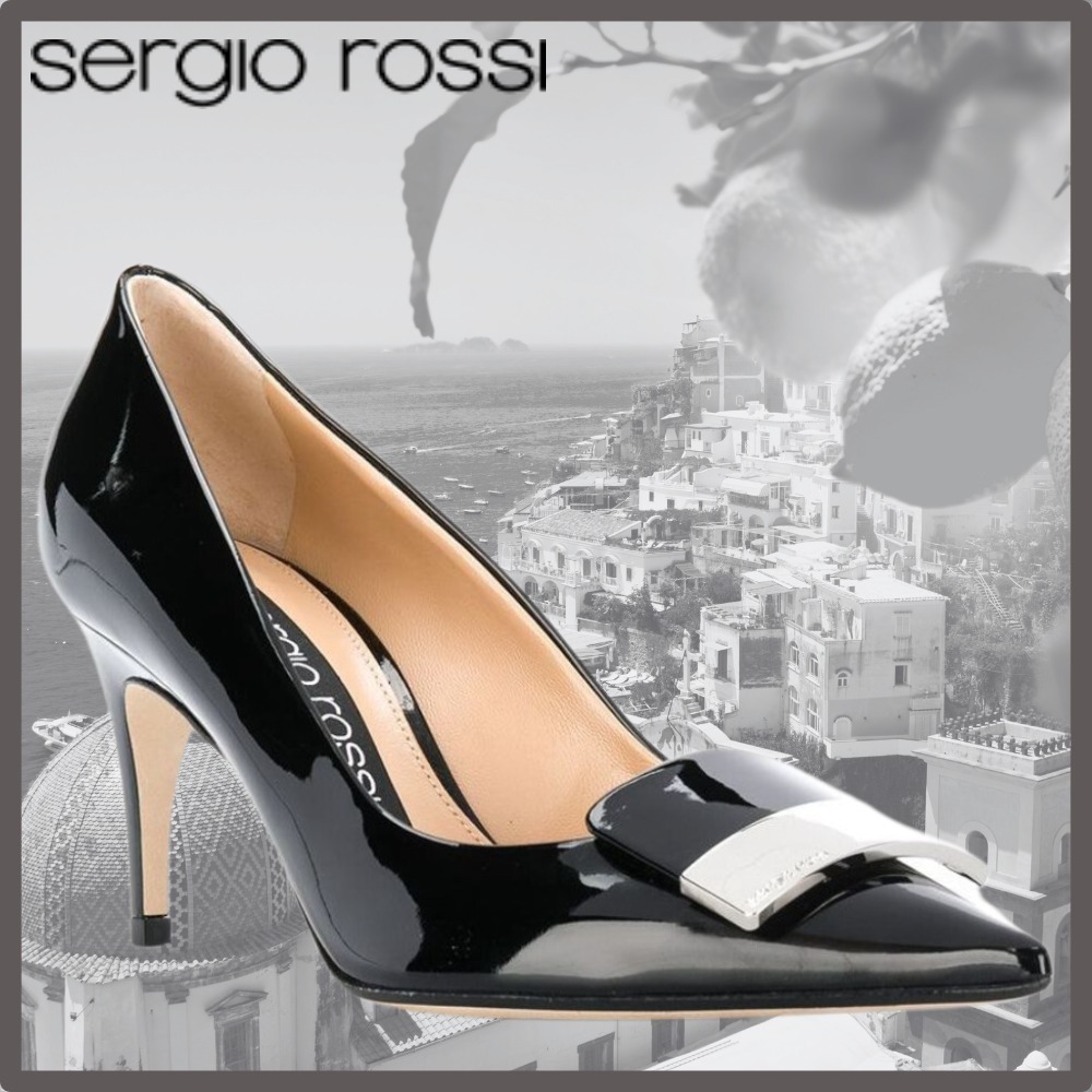 【Sergio Rossi】美スタイル★sr1 パンプス ヒール\t7.5 cm