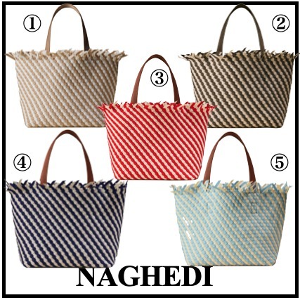 環境に配慮したブランド★NAGHEDI★Havana Medium Tote Striped