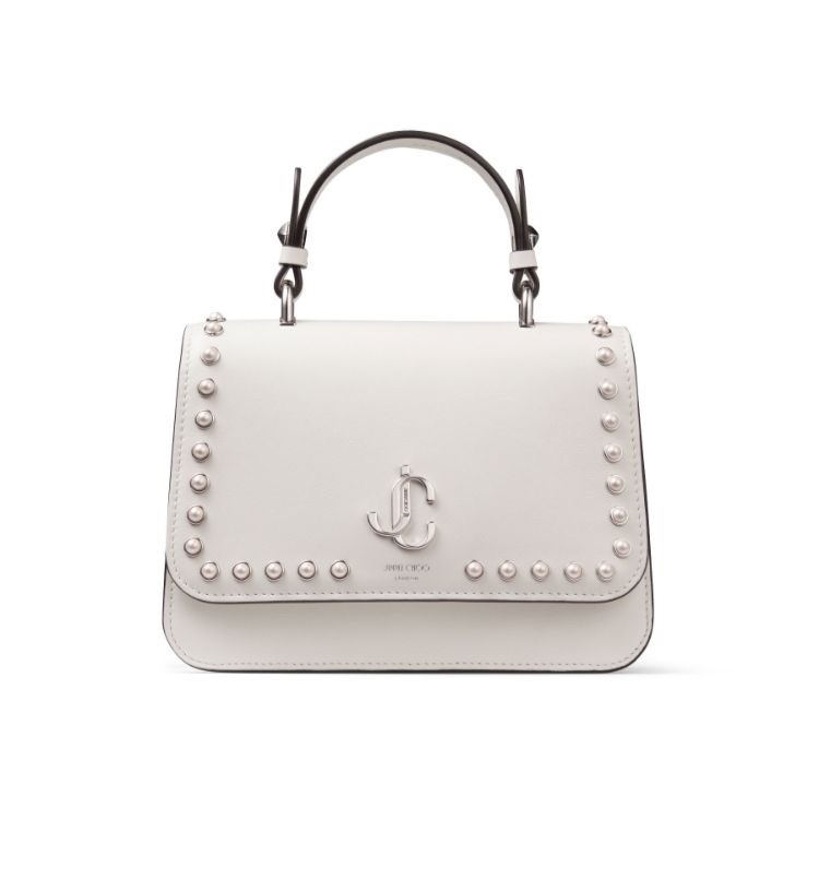 【JIMMY CHOO】Jc Top Handle/S-Ospa-Milk ★関税送料込み