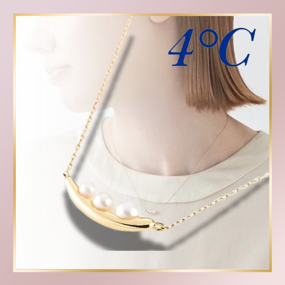 【4℃】K10イエローゴールド ネックレス