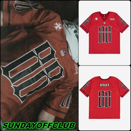 Tシャツ・カットソー [SUNDAY OFF CLUB] Oversized Football Jersey Oversized Man Long Sleeve Football Top | boohoo