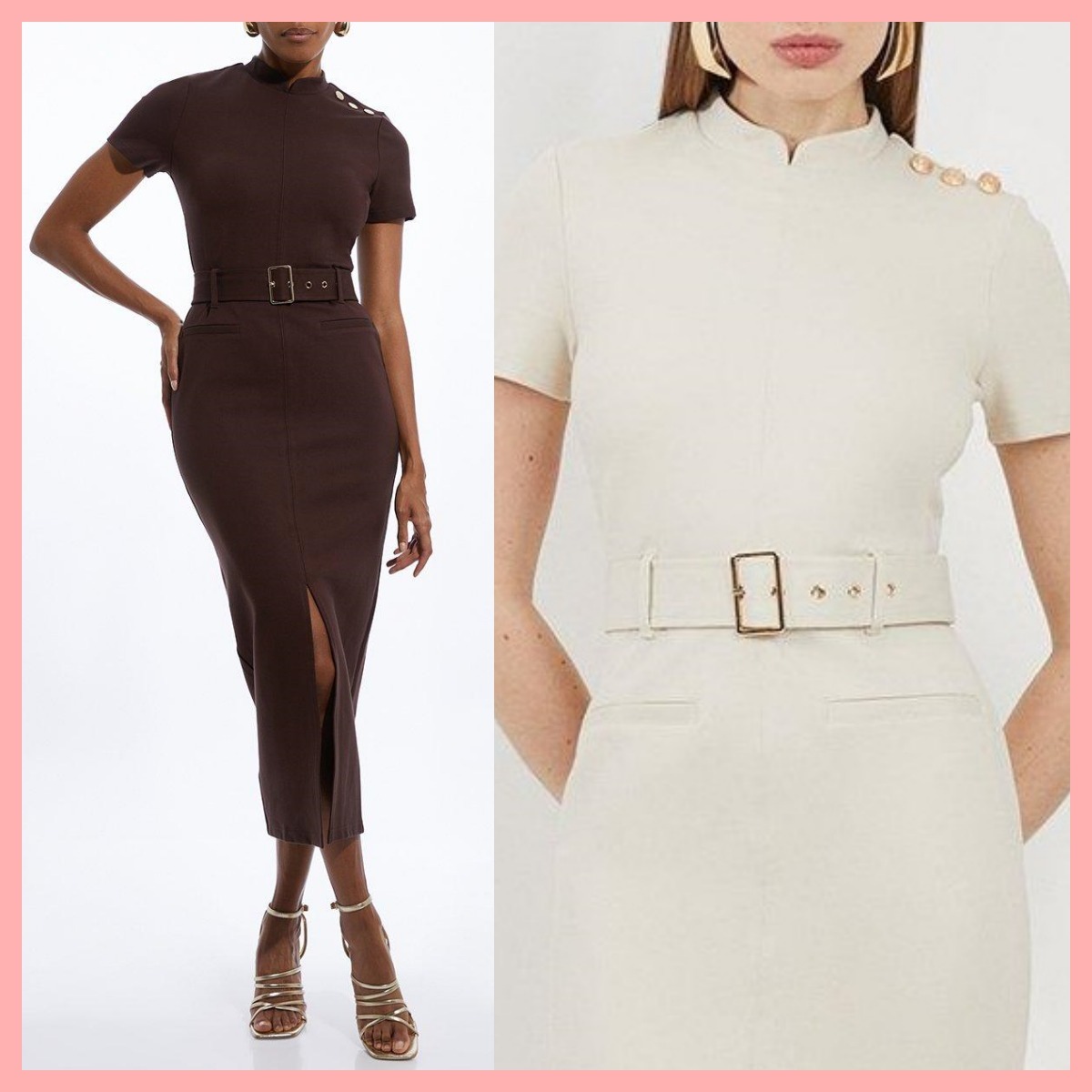 日本未入荷★Karen Millen ハイネックペンシルワンピース