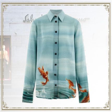 グリーン（緑）系 FERRAGAMO(フェラガモ) Tシャツ・カットソー