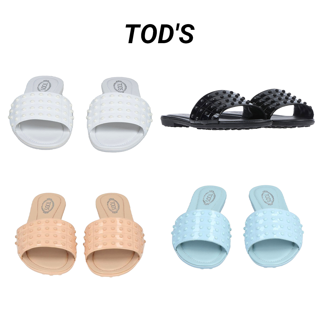 ◆TOD'S◆レザーライニング サンダル 4color 送料込