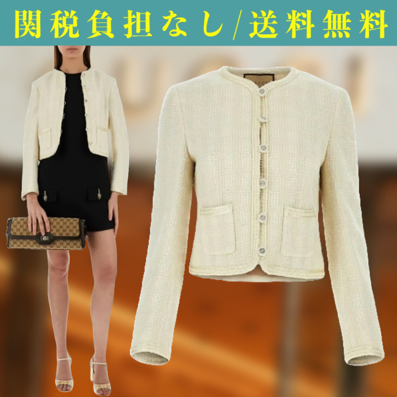 関税負担なし☆GUCCI ツイード ジャケット