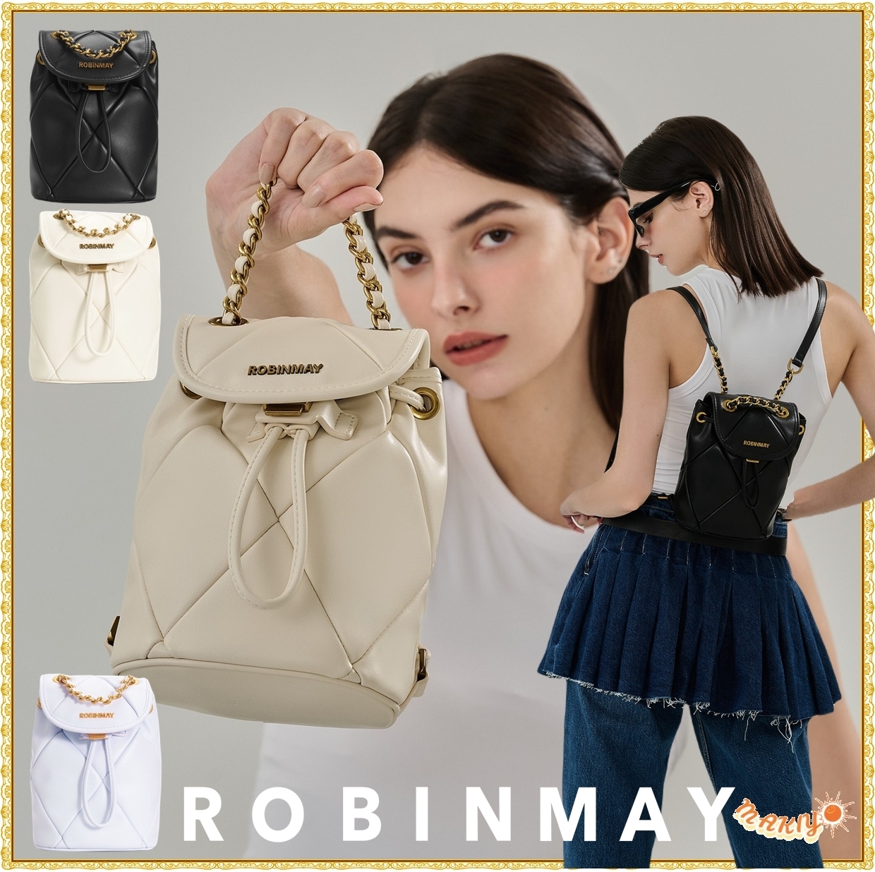 送料込★ROBINMAY★佩樂洛後背包★2way ミニリュックバッグ