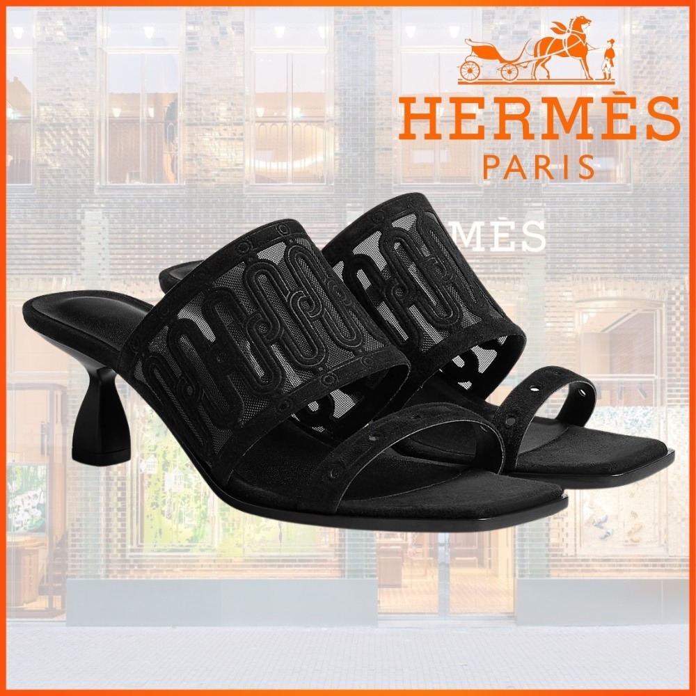 【透け感◎】HERMES Joia55サンダル
