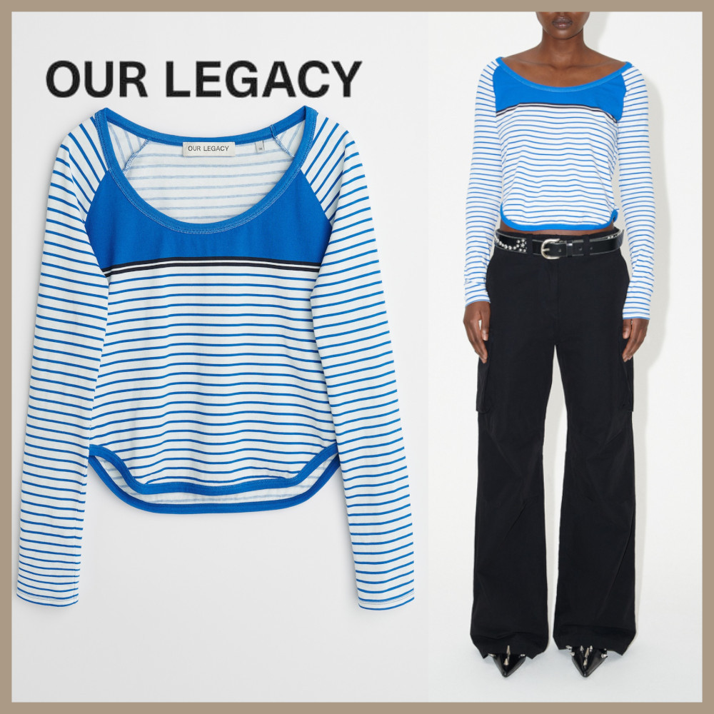 ★OUR LEGACY★ DEEP NECK LONGSLEEVE カルノー ストライプ